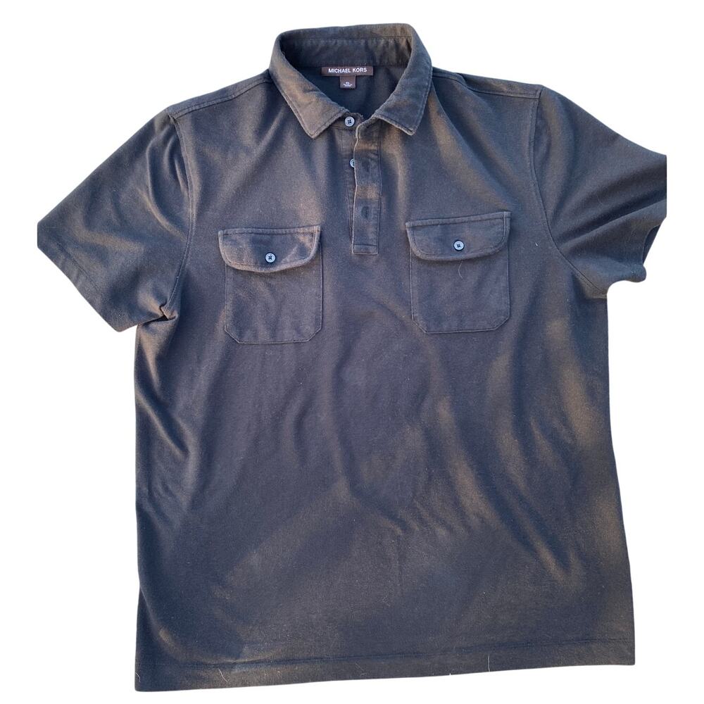 Men's Michael Kors Polo Shirt - Black - Size XL